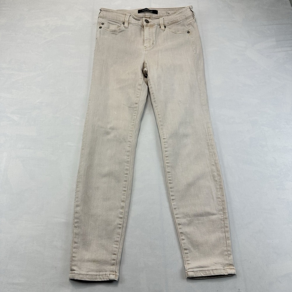 Liverpool Los Angeles Skinny Jeans Women's Size 6 28 Beige Stretch Denim Pants